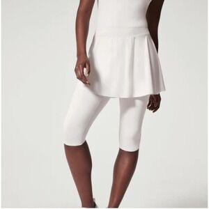 SPANX‎ Booty Boost Skort Capris White Size 3X Plus Activewear Tennis Golf